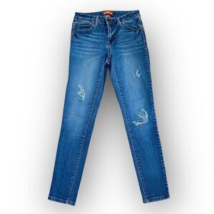Astor Denim Blue Jeans Whiskering & Light Distressing Junior Women’s 5